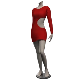 Pomona Bodycon Dress - Red