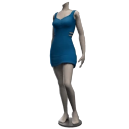 Iris Bodycon Dress - Blue