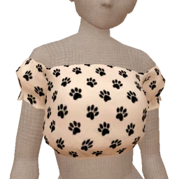 Foal Paw Print Crop Top