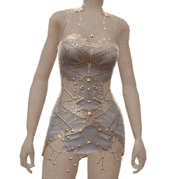 Ikon Elite Cut-Out Denim Wire Dress