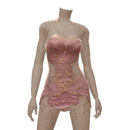 Ikon Elite Cut-Out Denim Rose Violet Wire Dress