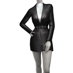 Chiara Girl Boss Black Coatdress