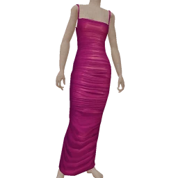 Chiara Ruched Pink Dress