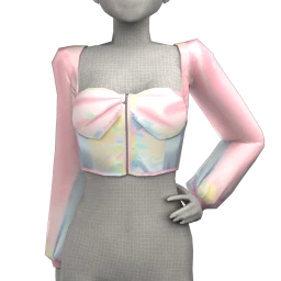 Cloud Nine Plazacore Sleeved Crop Top 