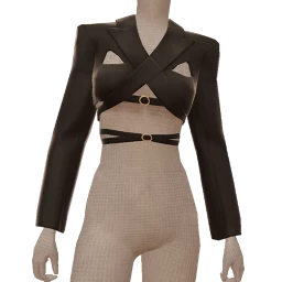 Chiara Cut Out Black Blazer