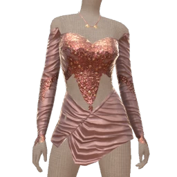 Ikon Elite Rose Gold Leaf Warrior Princess Mini Dress