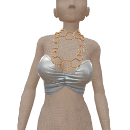 Ikon Elite Satin Silver Crop Top