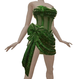 Cloud Nine Green Glitter Dress