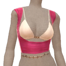 Cloud Nine Hot Pink Bra Crop Top 