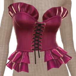 Cloud Nine Scarlet Ruffle Corset Top