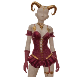 Cloud Nine Crimson Temptress Outfit