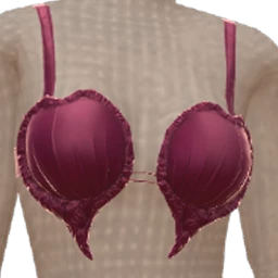 Cloud Nine Infernal Dark Pink Satin Bralette