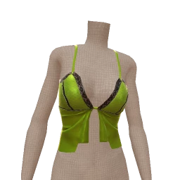 Cloud Nine Green Brat Girl Crop Top