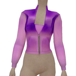 Cloud Nine Ombre Purple Fur Sweater