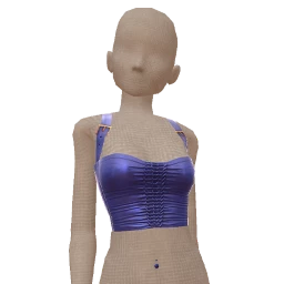 Cloud Nine Midnight Blue Ruched Top