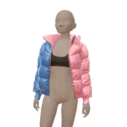 Cloud Nine Bubblegum Puffer Coat