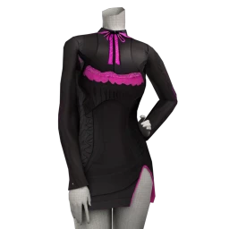 Delirious Purple Details Collar Party Dress