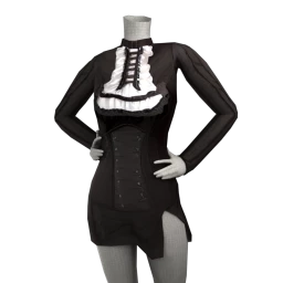 Delirious Cascade Collar Party Dress