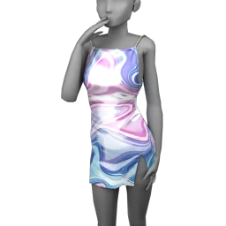 Cloud Nine Splendor Streaked Dress