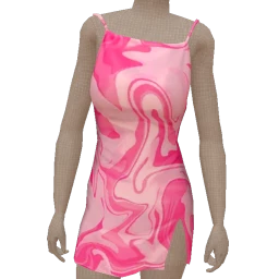 Cloud Nine Marbled Pink Mini Dress