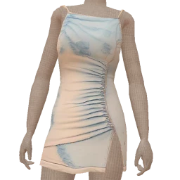 Cloud Nine Tie Dye Gathered Dress