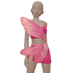 Cloud Nine Pink Butterfly Dress - Left