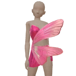 Cloud Nine Pink Butterfly Dress - Right