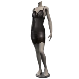 Cloud Nine Lace and Leather Dress