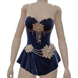 Cloud Nine Midnight Velvet Winter Party Dress