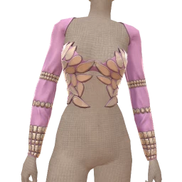 Cloud Nine Mirrored Lavender Crop Top