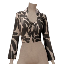 Cloud Nine Zebra Print Crop Top