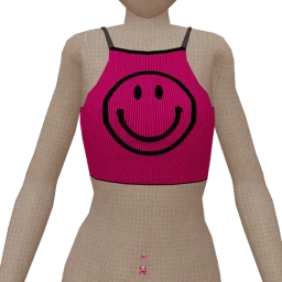 Cloud Nine Pink Smilie Top