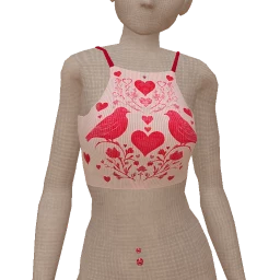 Cloud Nine Birds In Love Crop Top