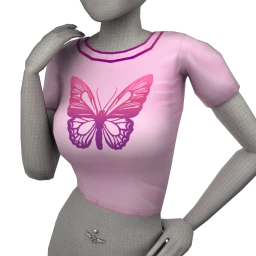 Cloud Nine Cute & Graceful Crop Top