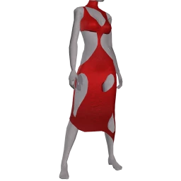 Cloud Nine Maroon Cuts Dress