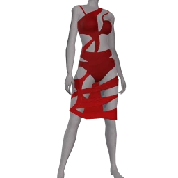 Cloud Nine Burgundy Cuts Dress