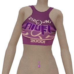 Nova Purple Crop Top With Belly Button Jewelry