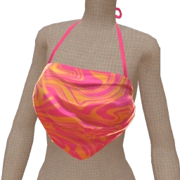 Cloud Nine Swirl Handkerchief Crop Top