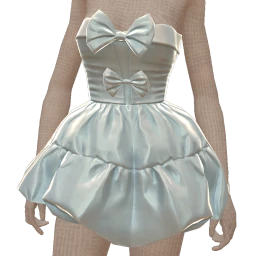 Cloud Nine Baby Blue Satin Mini Dress