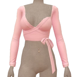 Cloud Nine Cotton Candy Wrap-Around Top