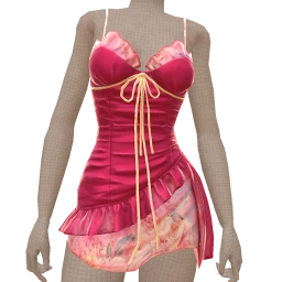 Cloud Nine Petal Layers Hot Pink Mini Dress