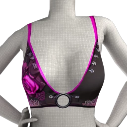 Clould Nine Purple Details Crop Top