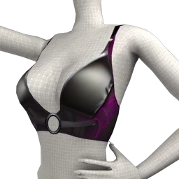 Clould Nine Smooth Leather Crop Top