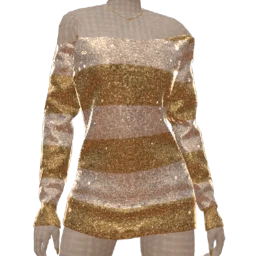 Cloud Nine Tinsel Dress