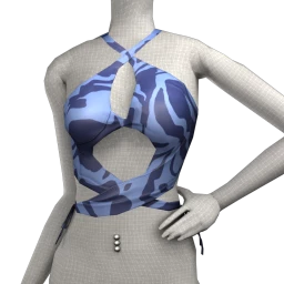 Cloud Nine Swirly Girly Crop Top