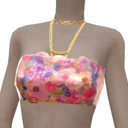 Cloud Nine Summer Flower Bandeau Top