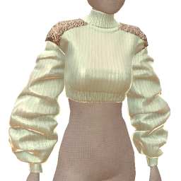 Cloud Nine Diamond Shoulder Sweater