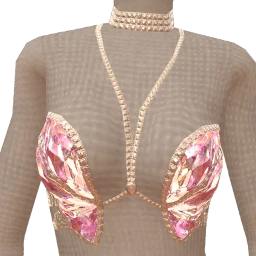 Cloud Nine Pink Crystal Butterfly Top
