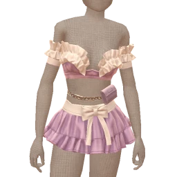 Cloud Nine Purple Ruffles Mini Dress