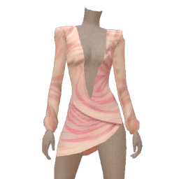 Cloud Nine Pastel Animal Print Asymmetric Dress